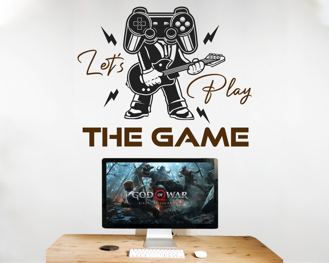 Boys gaming room wall stickers