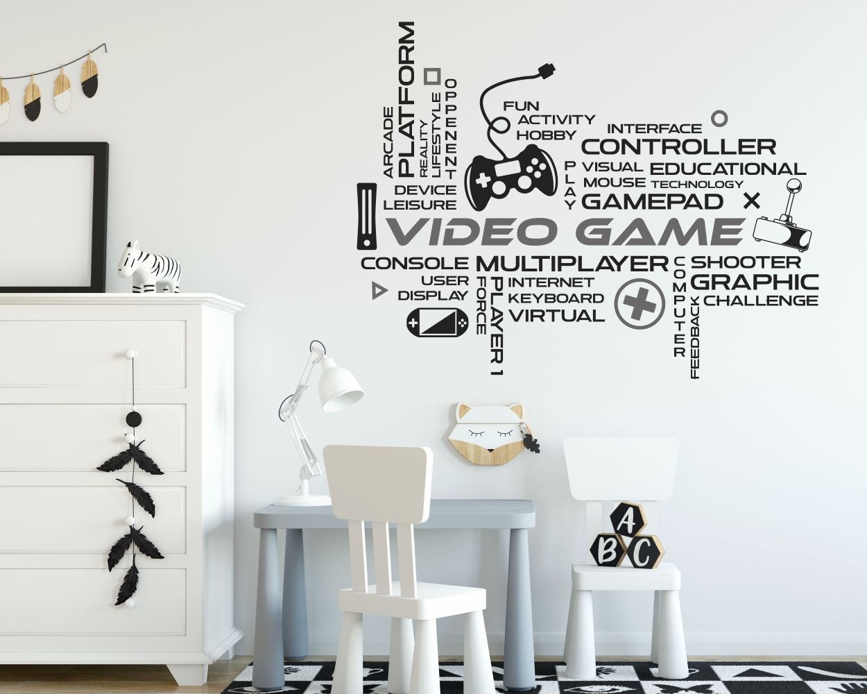 Gaming wall stickers