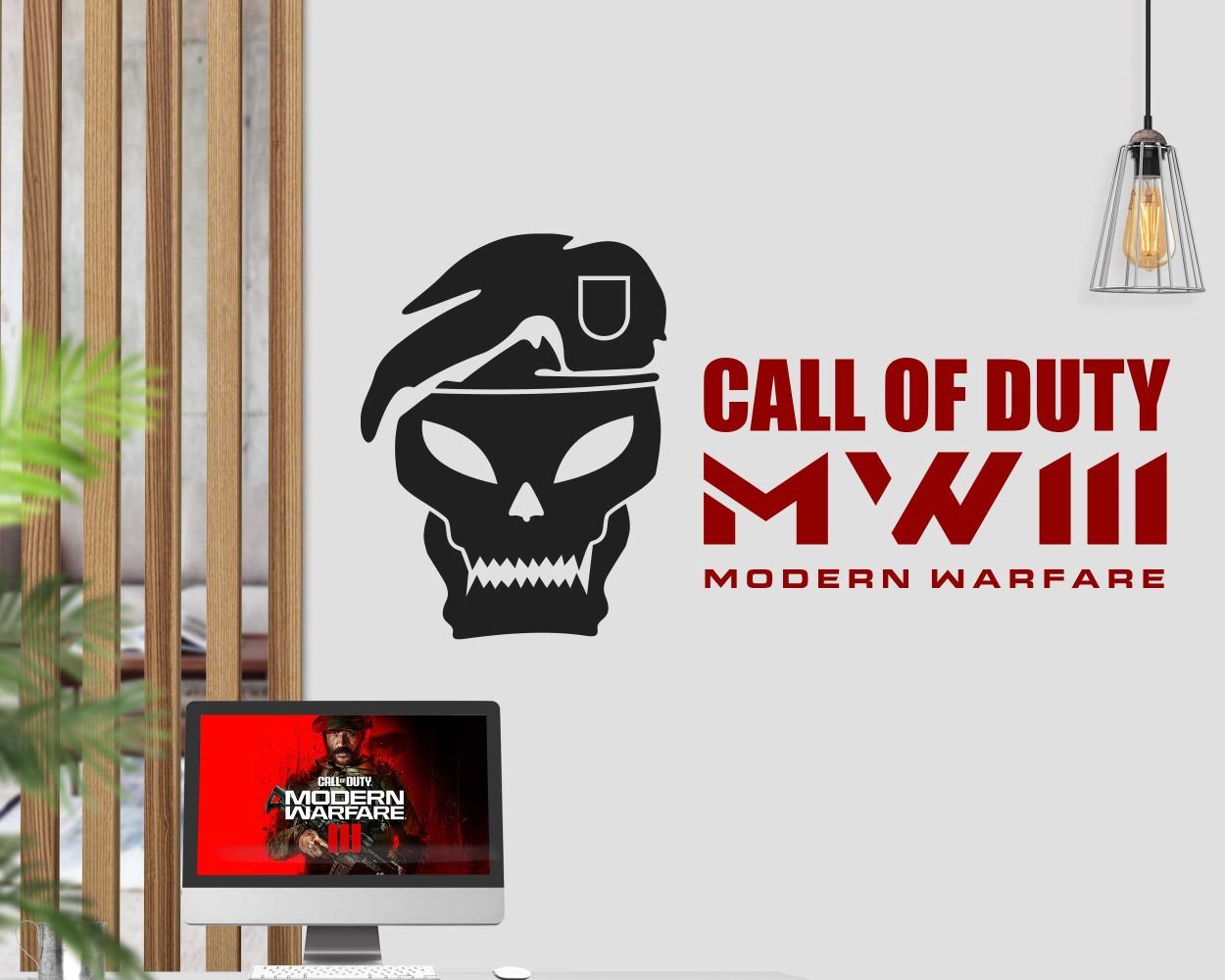 Call Of Duty Wall Stickers For Gaming Room Wall Decor