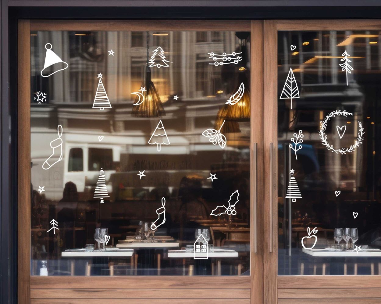 Best Christmas Window Glass Decoration