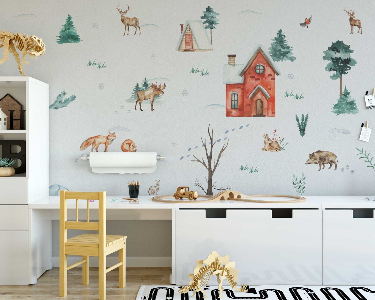 Christmas Reindeer Wall Decals For Room Wall Decor