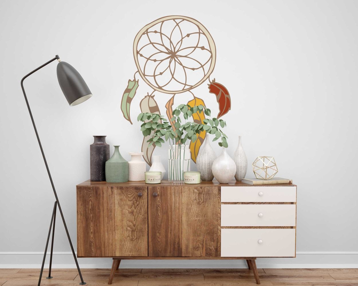 Best Beautiful Dream Catcher Boho Wall Stickers for Living Kids Bedroom Decor