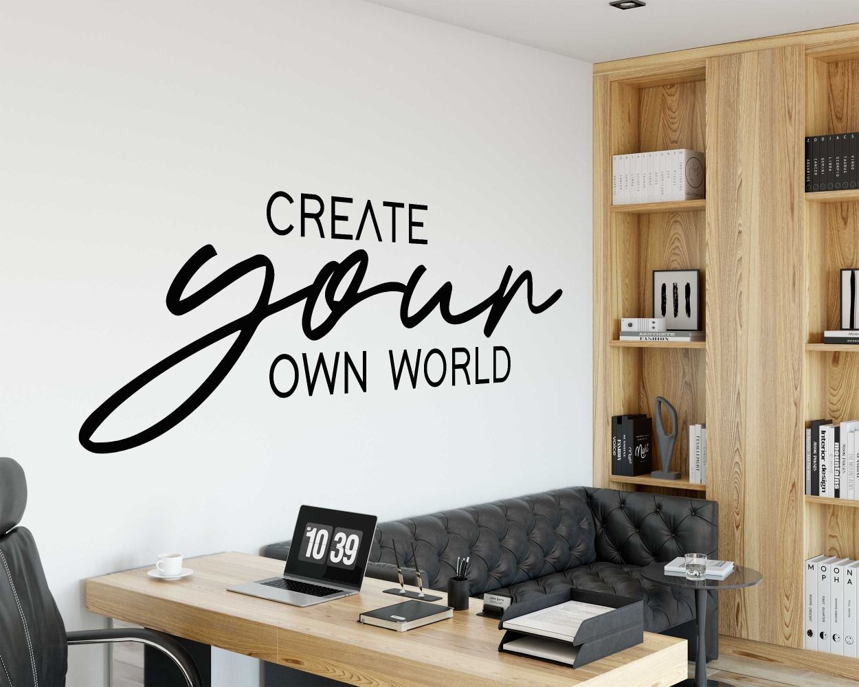 Create Your Own World Motivational Quotes Wall Stickers