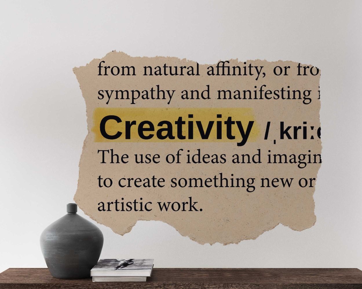 Creativity Png Dictionary Word Wall Stickers For Home Decoration 