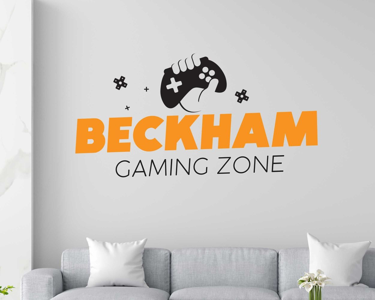 Custom Name Gaming Zone Wall Stickers