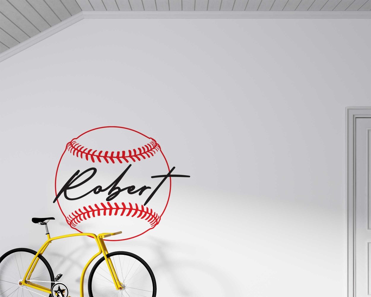 Best Custom Name With Baseball Decals For Sports Room Wall Decor