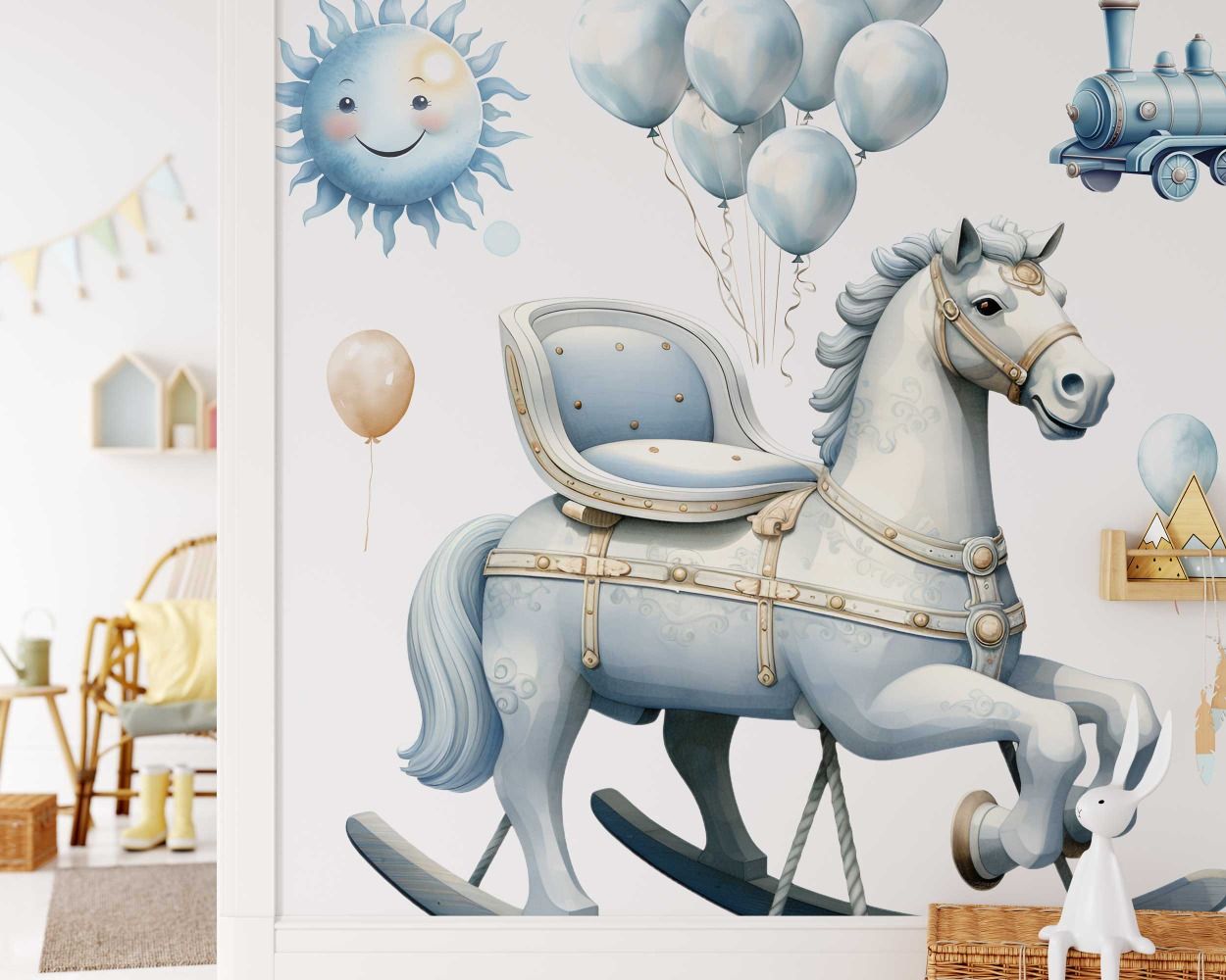 Best Beautiful Cute Animal Toys Wall Decals for Baby Nursery Decor