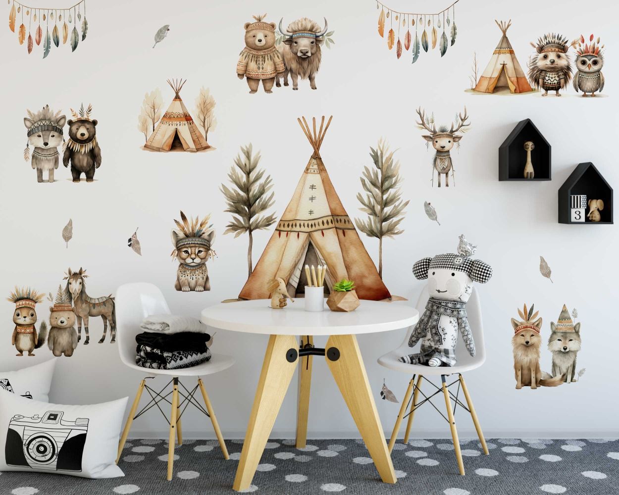 Woodland Cute Forest Friends Animals' Wall Stickers