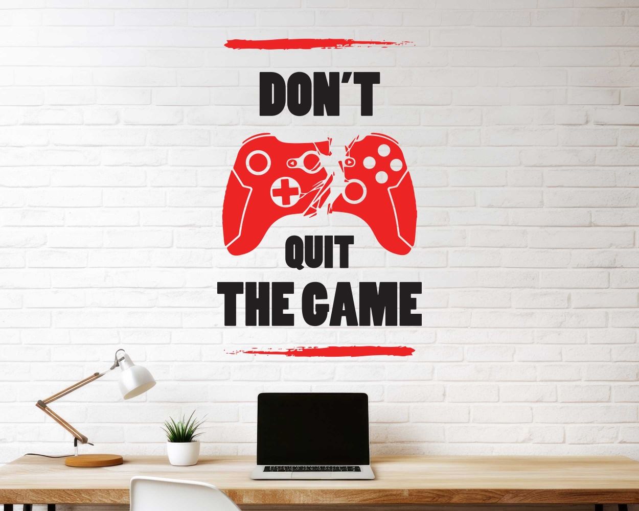 Don't Quit the Game Gaming Wall Stickers