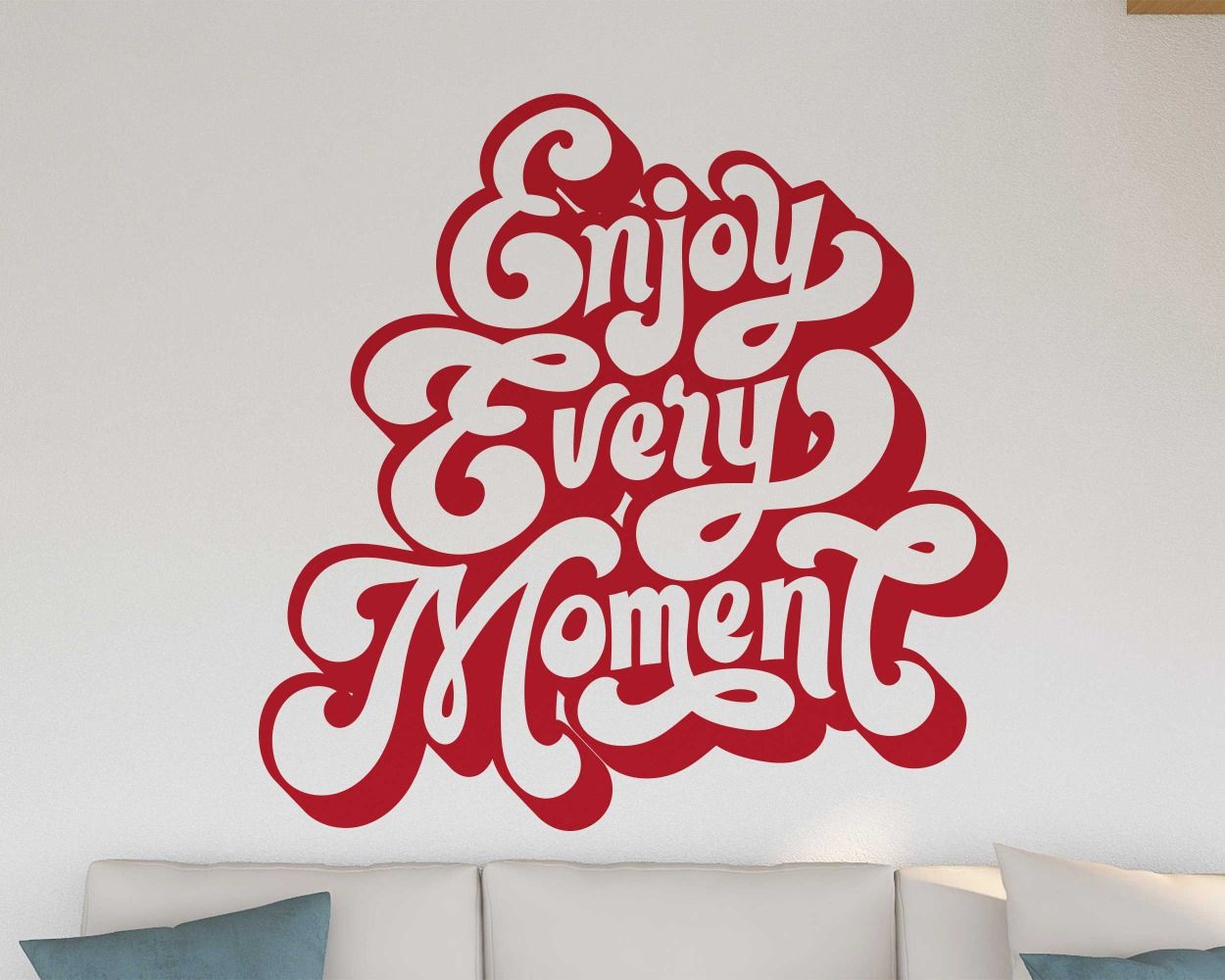 Enjoy Every Moment Motivational Quote Vinyl Sticker For Positive Vibes 
