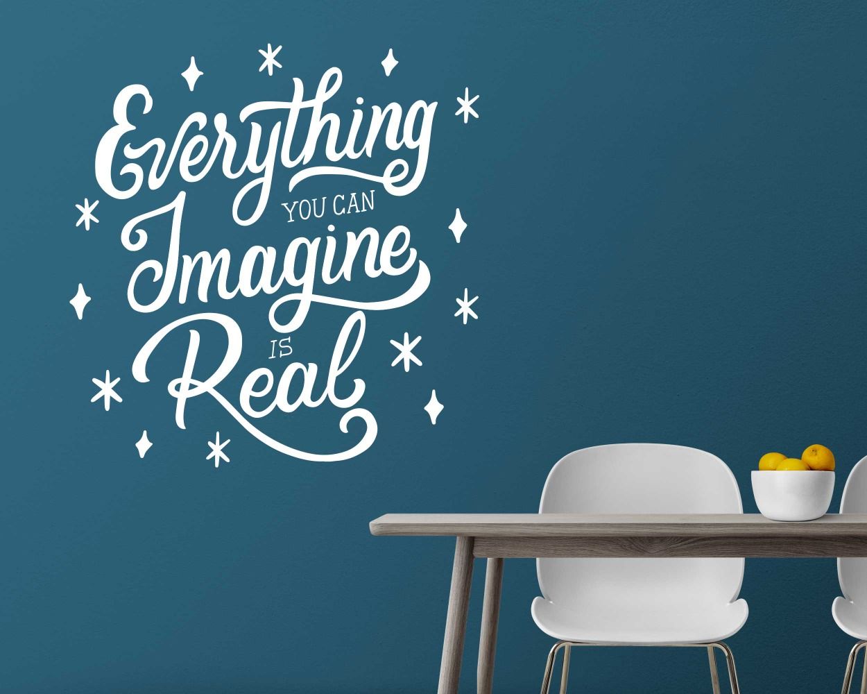 Everything You Can Imagine Is Real Quotes Wall Decals. Shop now
