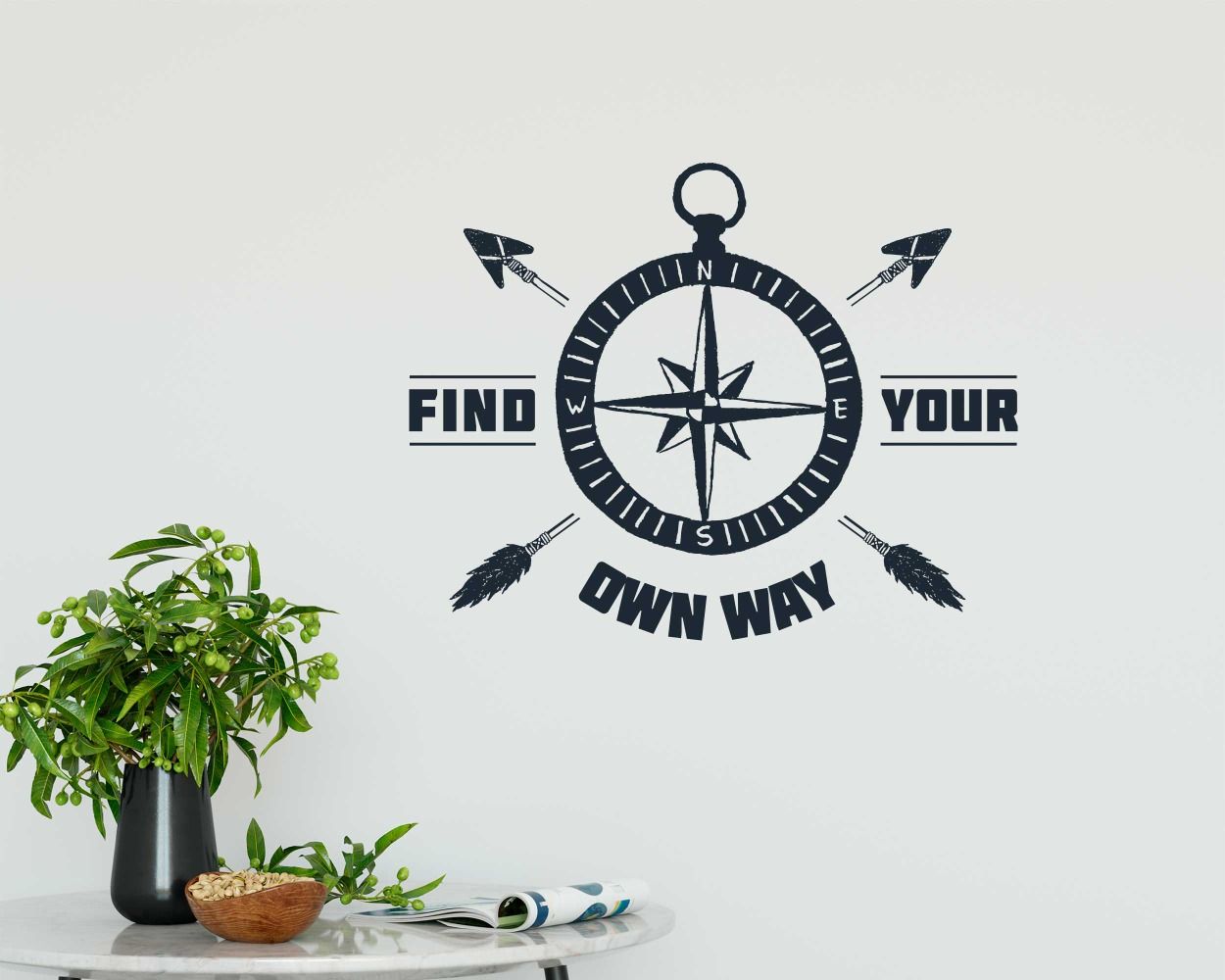Find Your Own Way Best Motivational Quotes Wall Sticker For Home Decoration