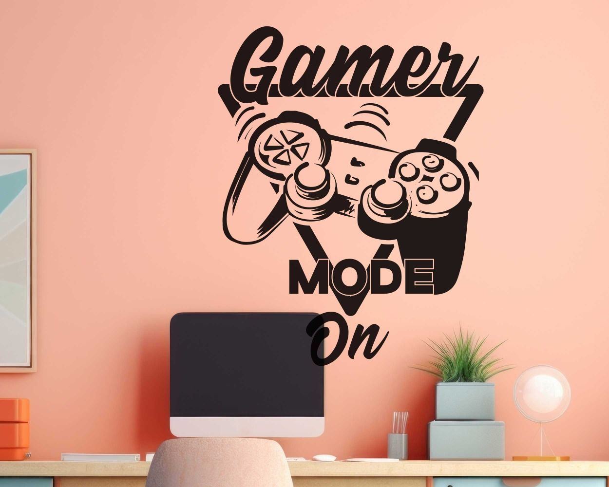 Gamer Mode On Gaming Wall Decals