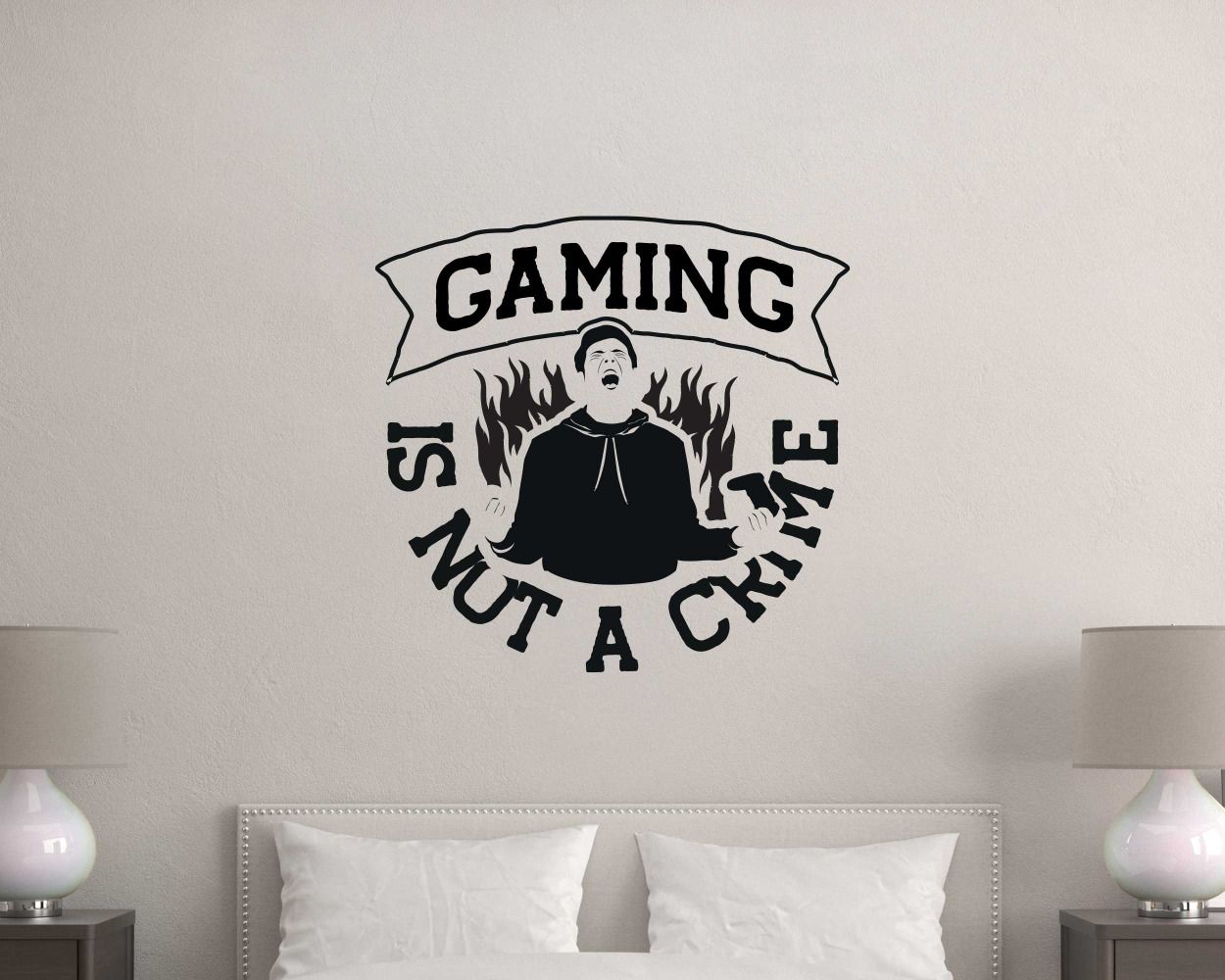Gaming Is Not A Crime Wall Stickers