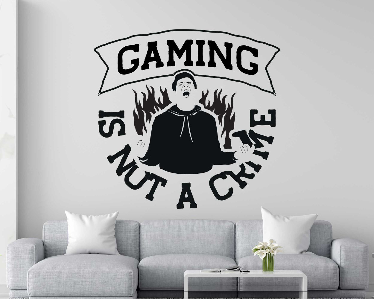 Gaming Is Not A Crime Wall Decals