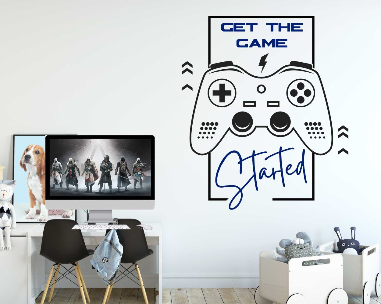 Gaming wall decals for boys gaming room wall decor