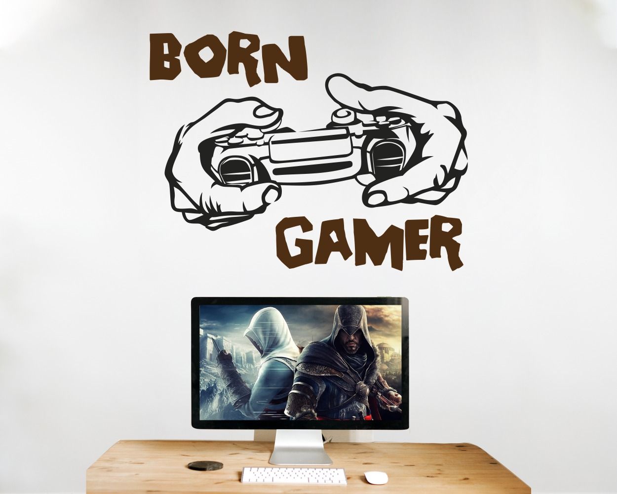 Born Gamer Gaming Room Wall Stickers