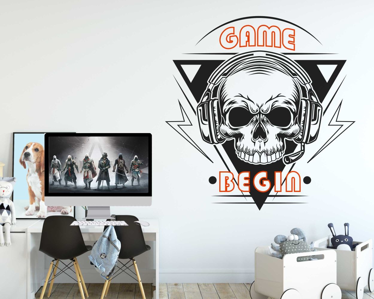 Boys Room Gaming Wall Stickers
