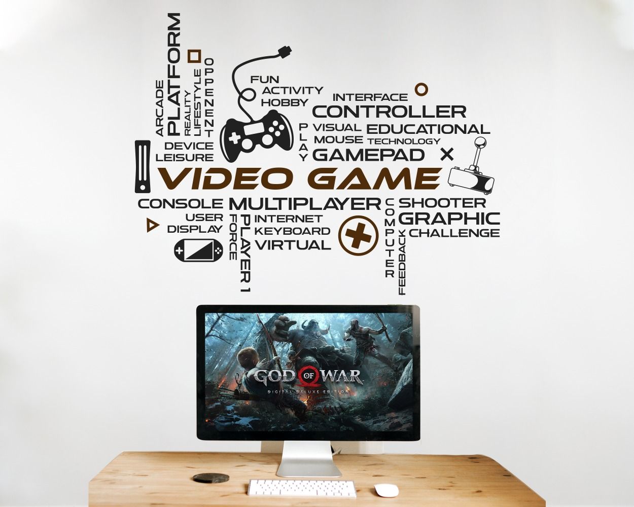 gaming room wall stickers