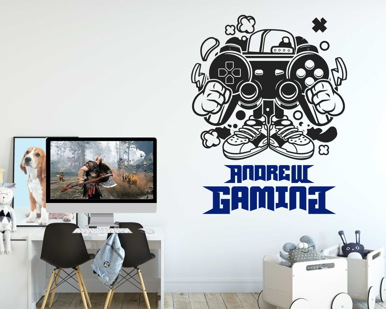 Boys Gaming Room Wall Decals