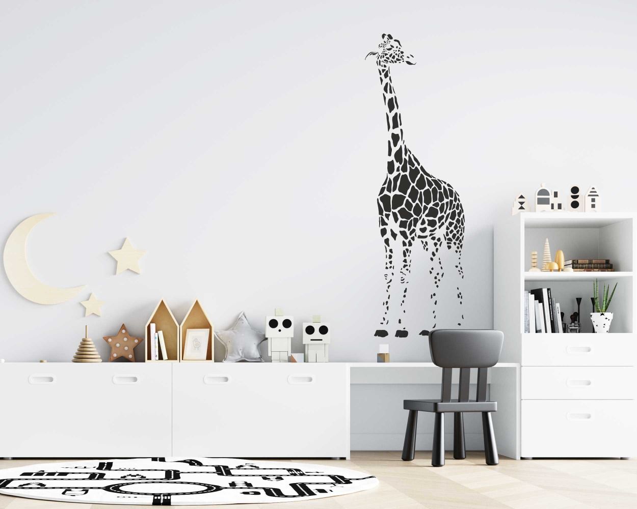 Whimsical Giraffe Animal Wall Decals For Playful Room Decor