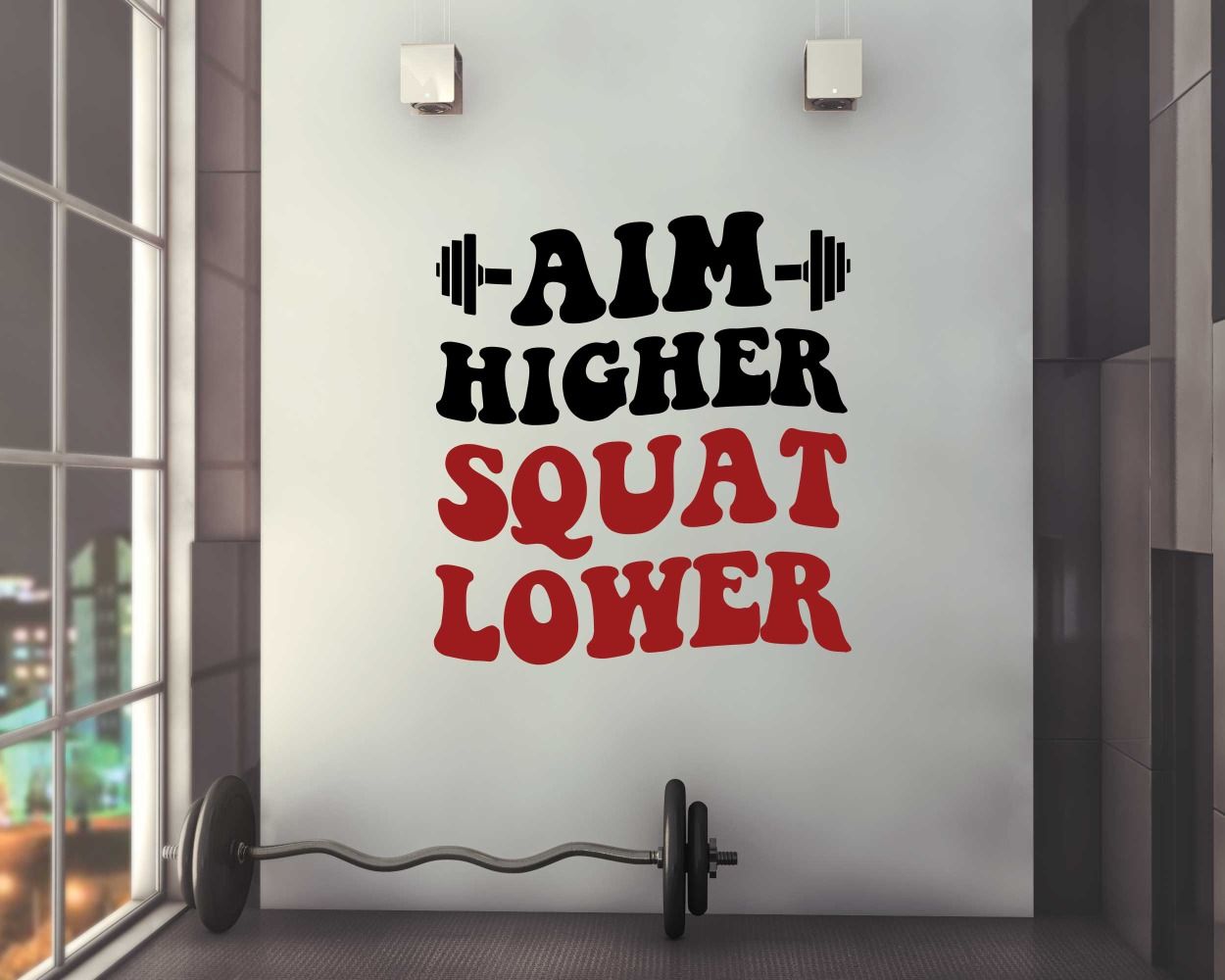 Quotes wall Stickers for gym wall decor