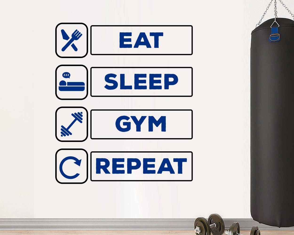 Gym quotes wall stickers