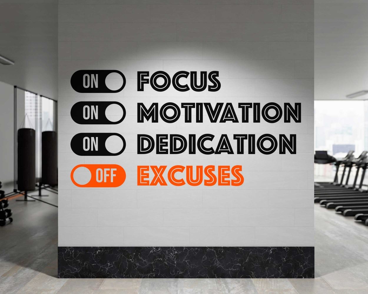 Quotes Wall Decals for Gym Decor
