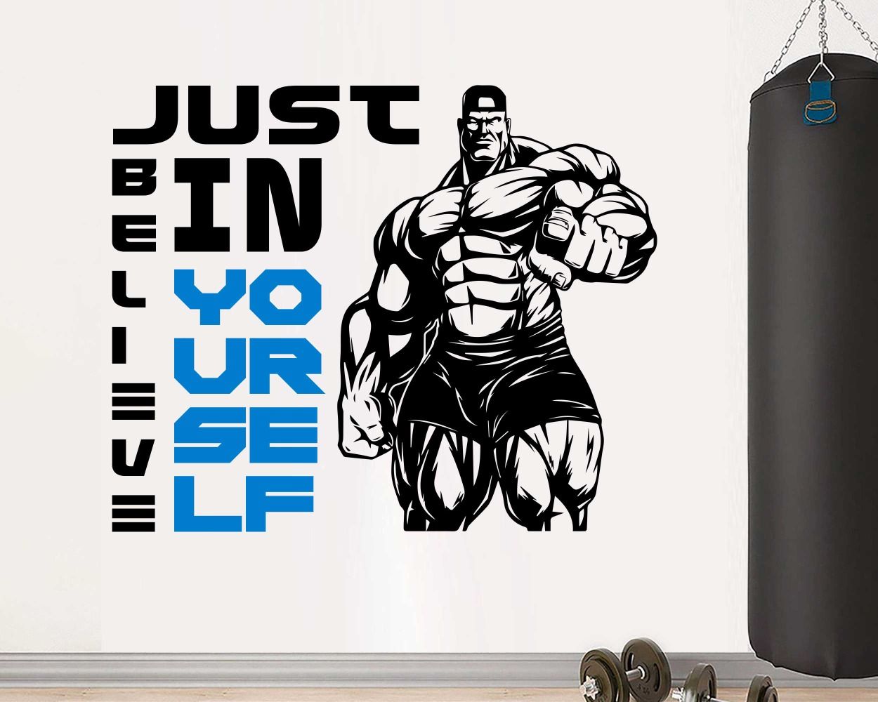 gym wall decal