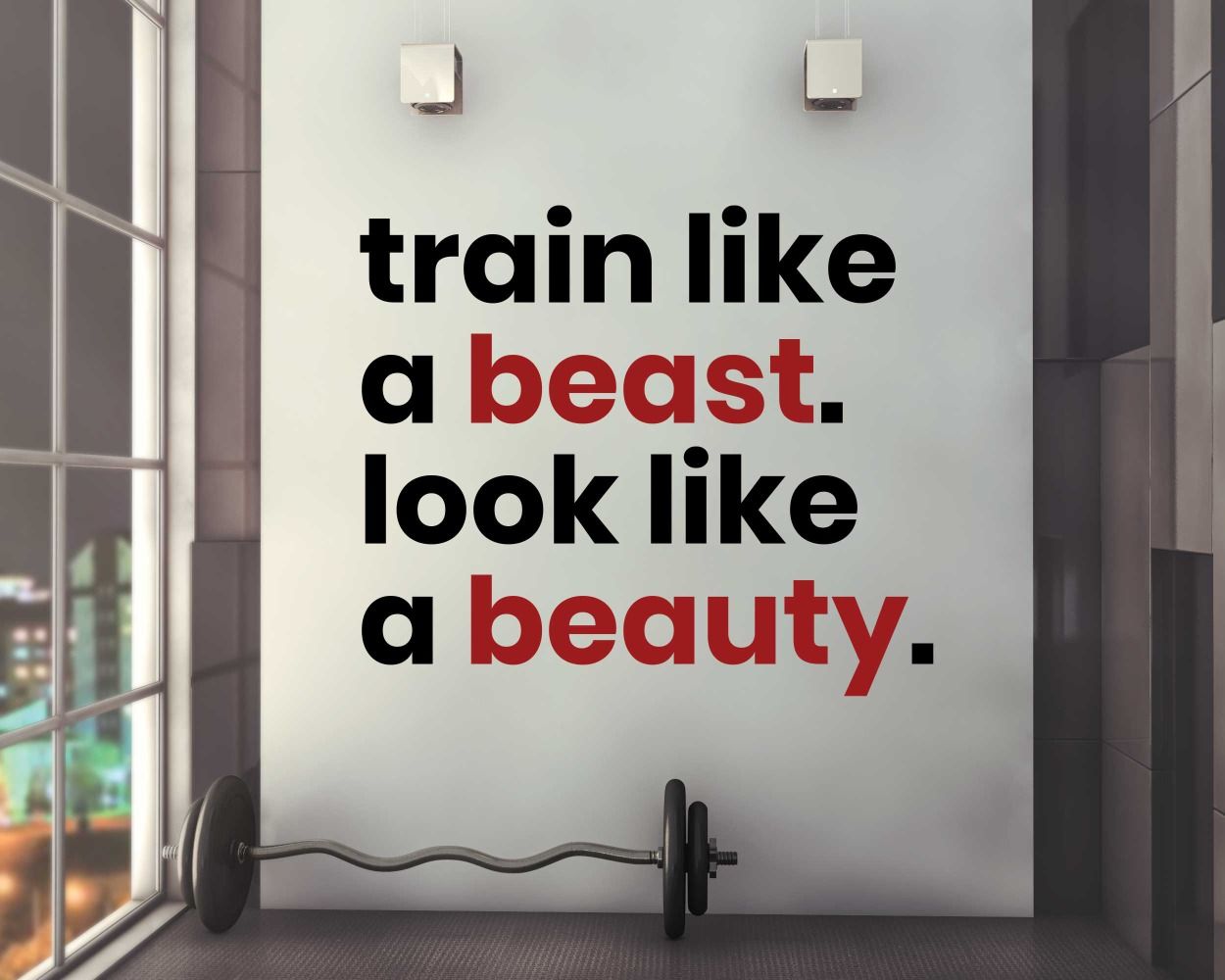 gym wall decal