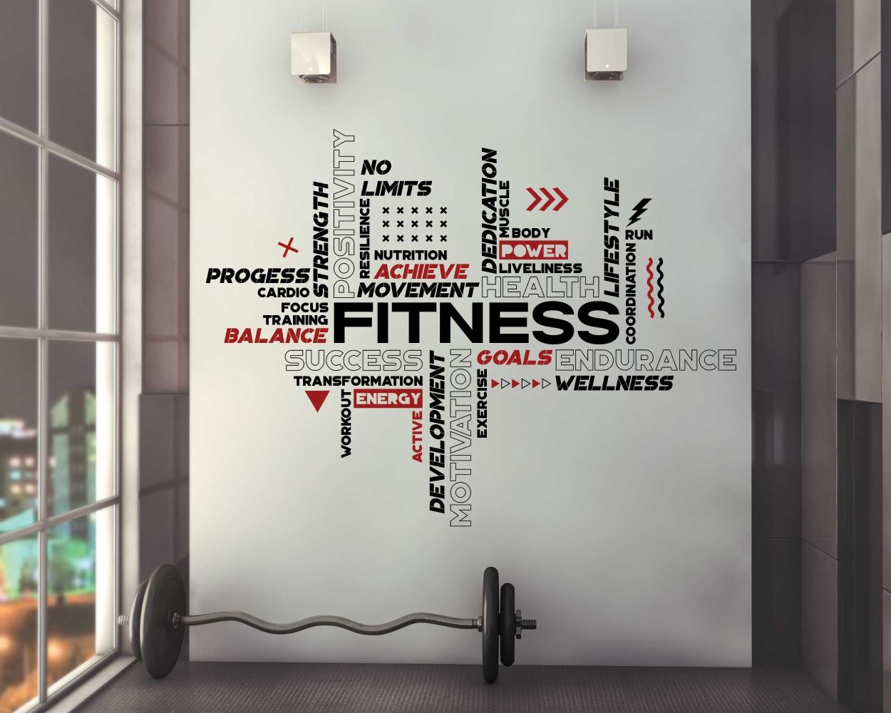 gym wall decal