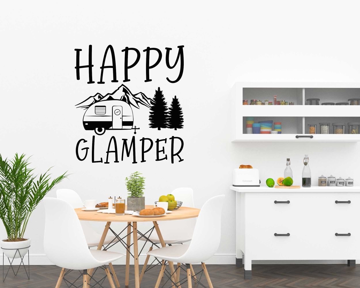 Happy Glamper Motivational Wall Decals
