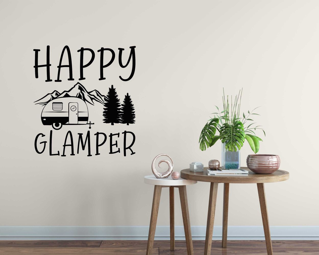 Best Happy Glamper Wall Stickers