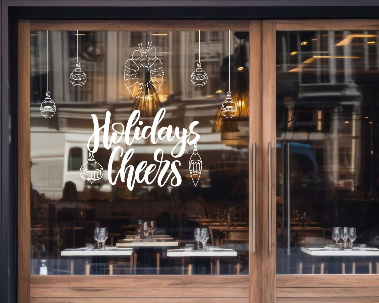 Best Holidays Cheers Stickers For Christmas Celebrate Window Decoration