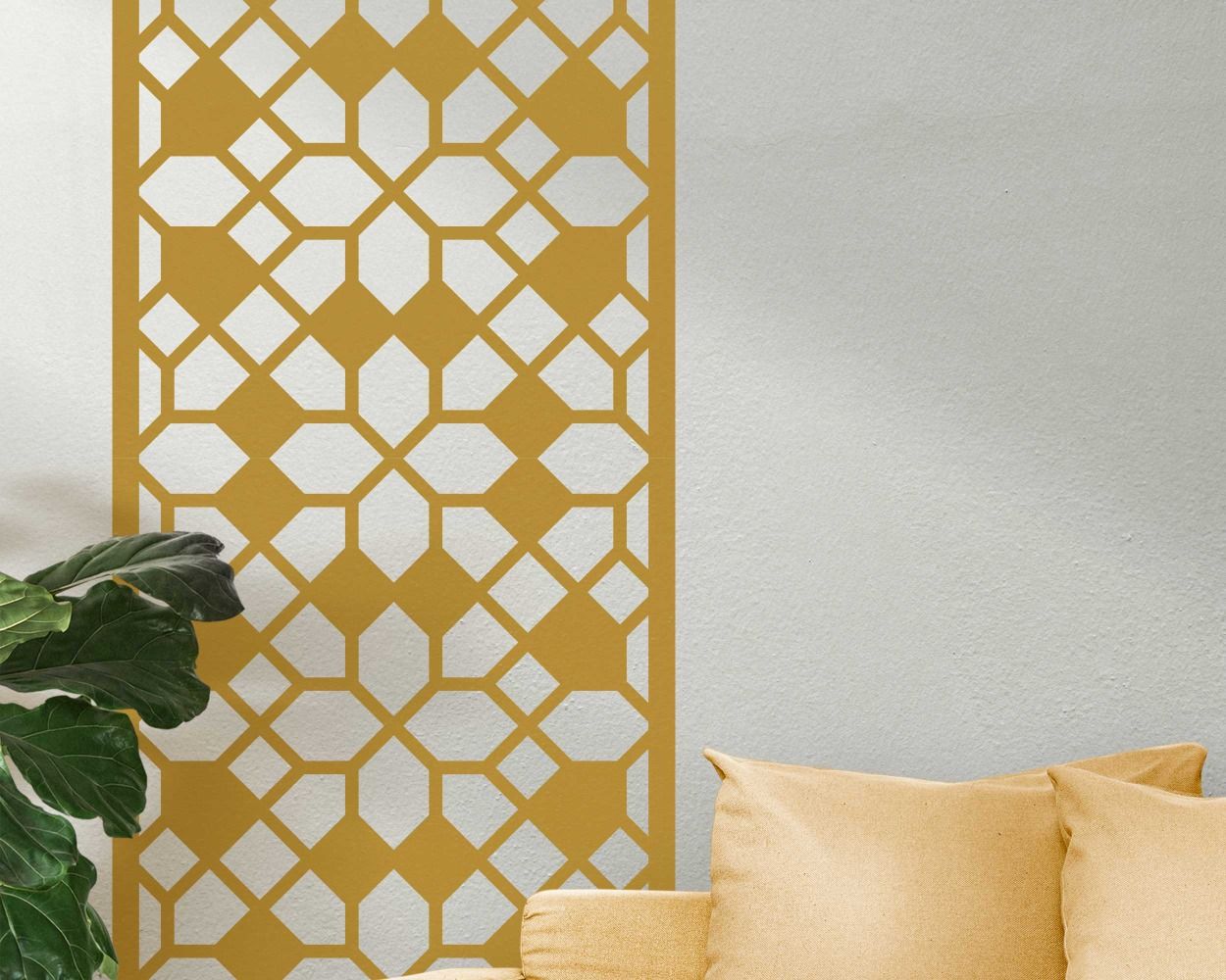 Honeycomb Bee Home Texture Pattern Design Wall Decals