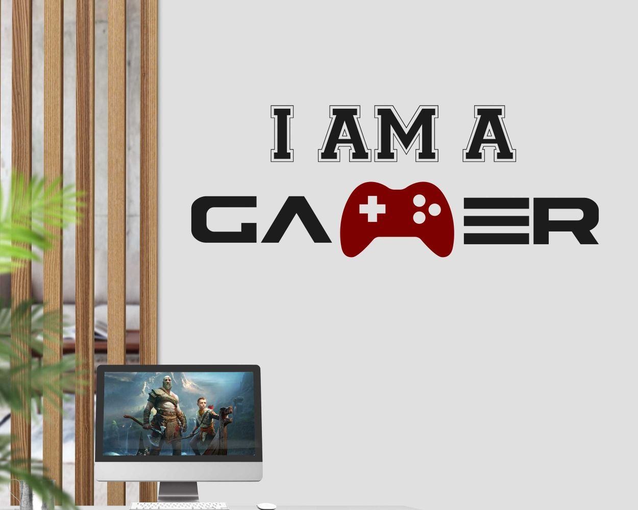 I am a gamer wall stickers for gaming room wall decoration