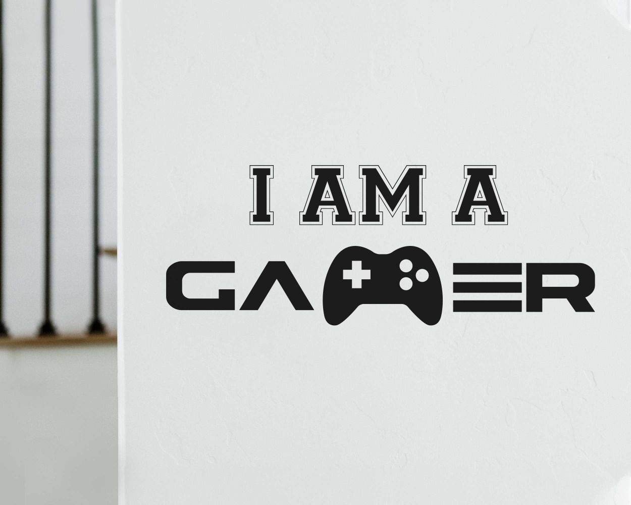 I am a gamer wall decals for gaming room wall decoration