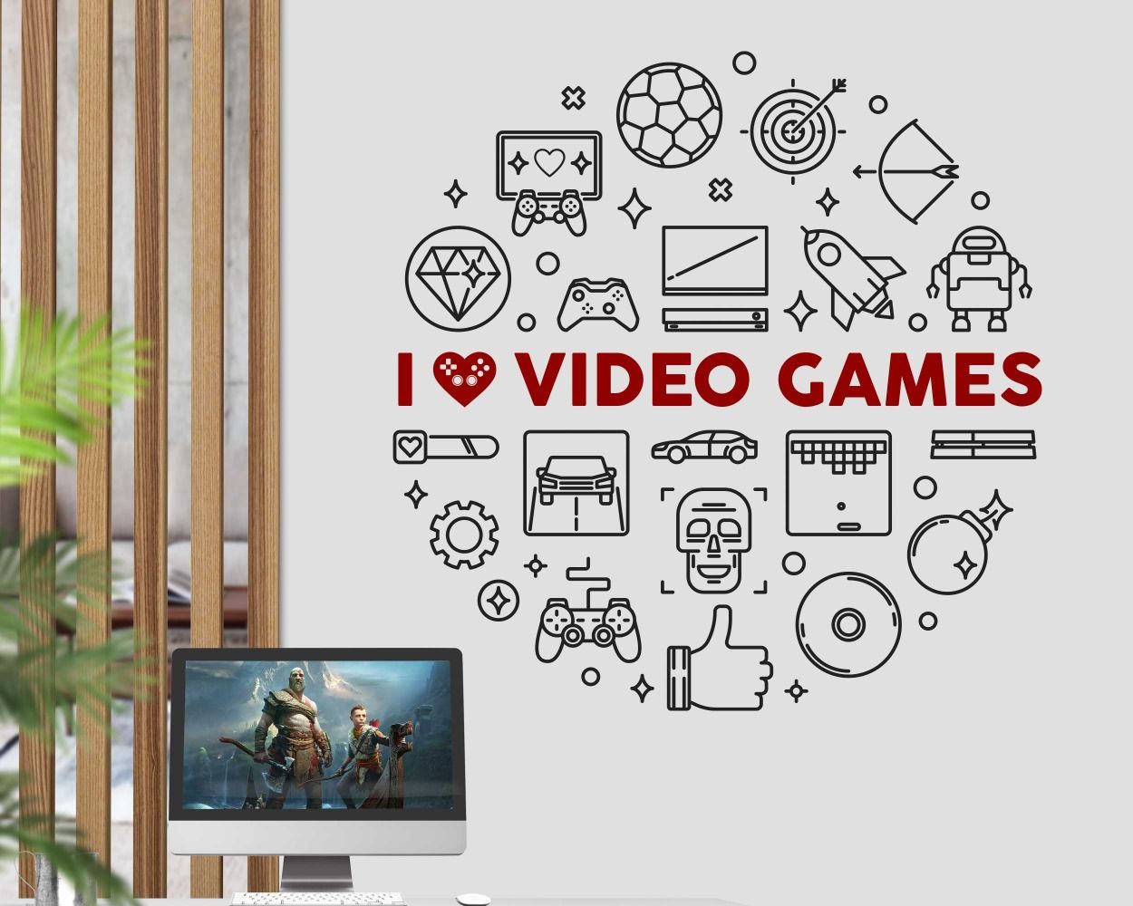 Boys Gaming Room Wall Decals