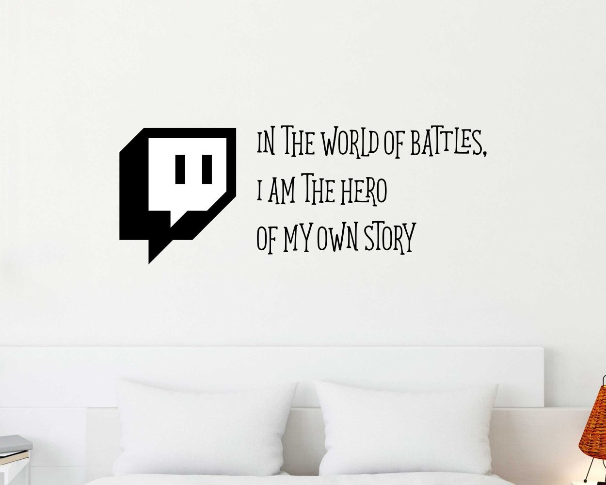 In The World Of Battles Gaming Wall Stickers For Gamer Room Decoration 