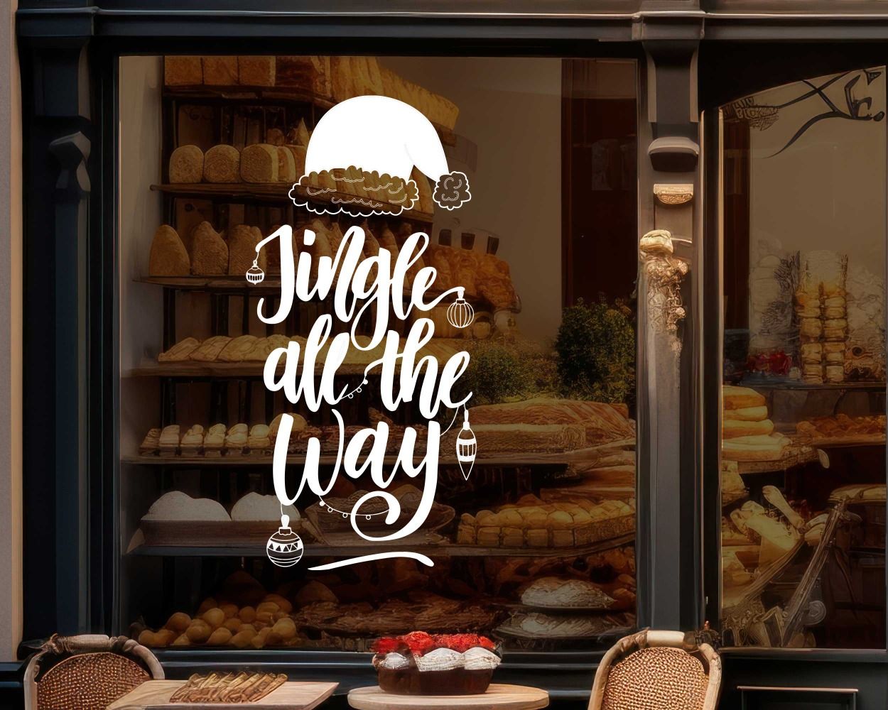Jingle all the way Decals for Celebrate Christmas Decoration