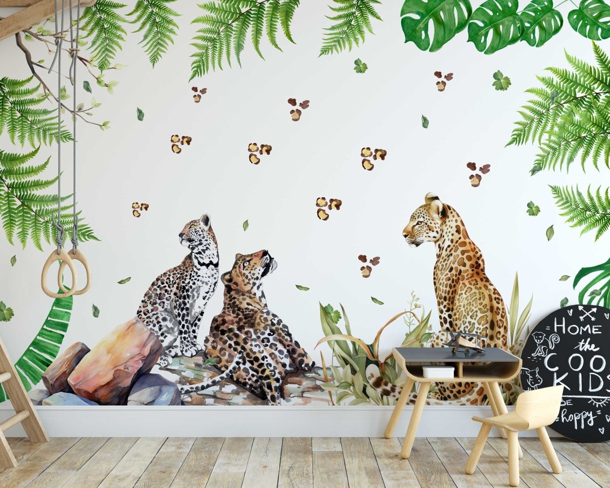 Best Beautiful Jungle Animals Group Cheetah Wall Decals