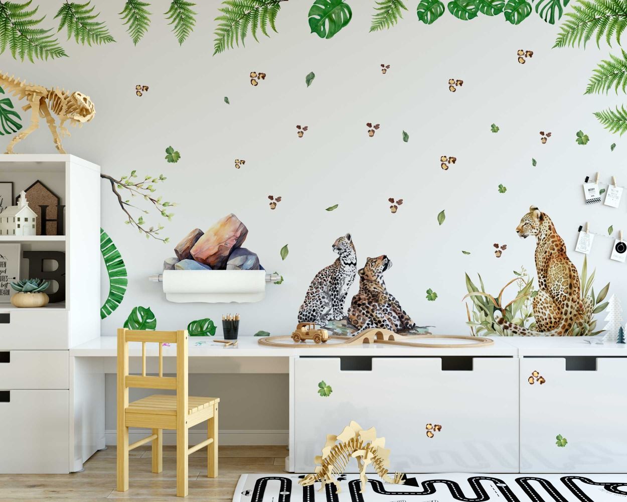 Jungle Animals Group Cheetah Wall Stickers