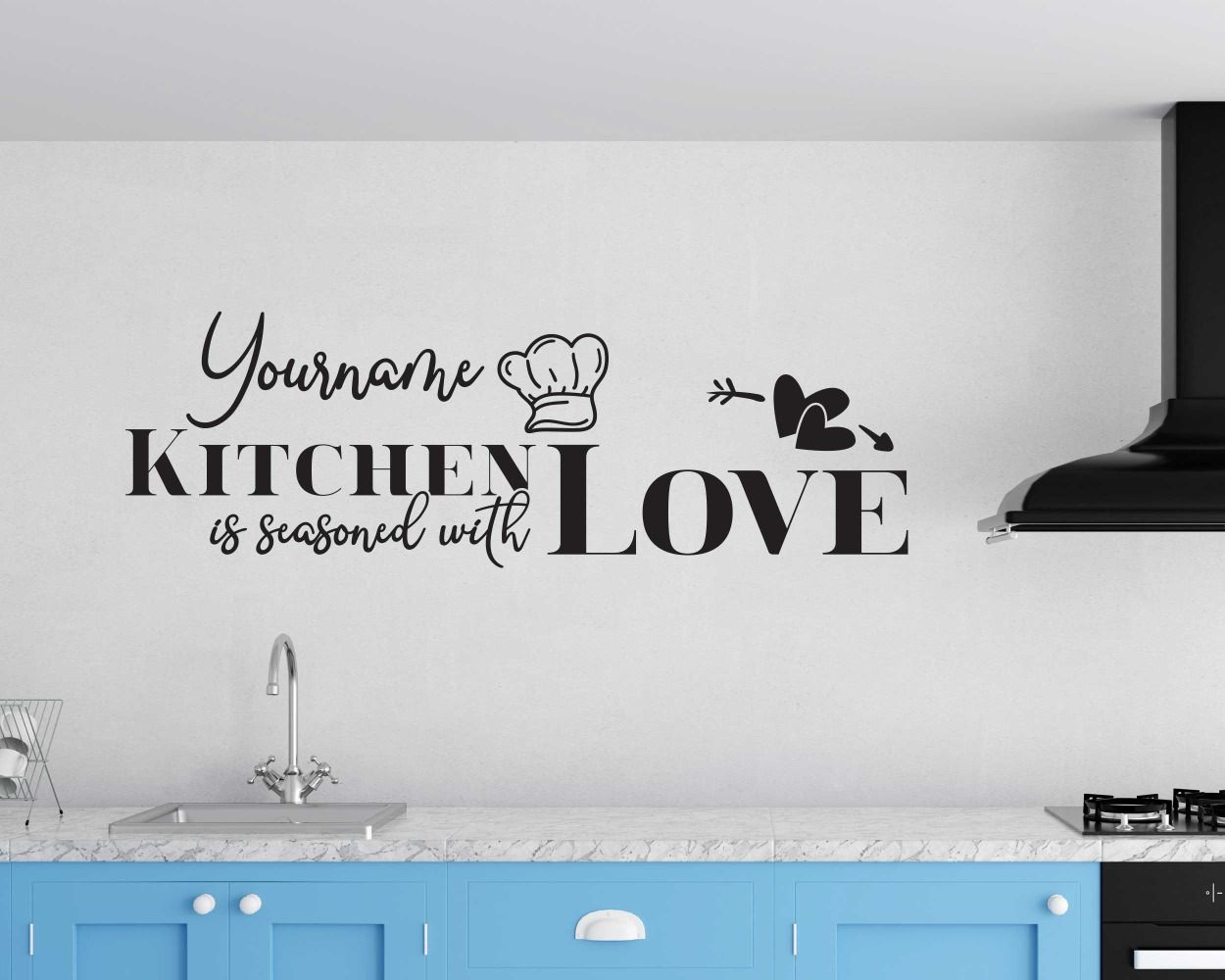 Kitchen Is Seasoned With Love Beautiful Kitchen Quotes Wall Decal 