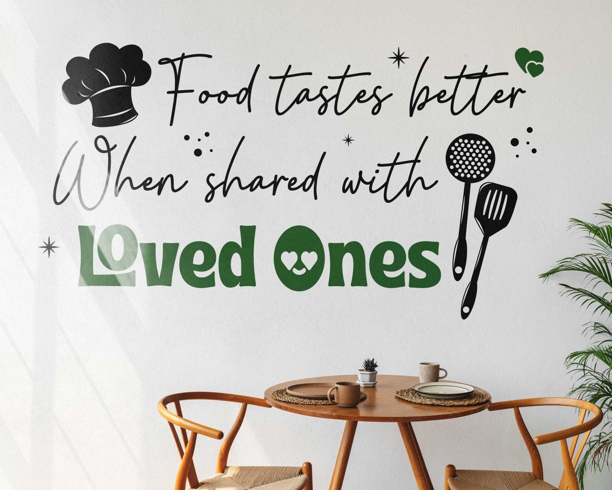 wall quotes stickers for Kitchen wall decor 