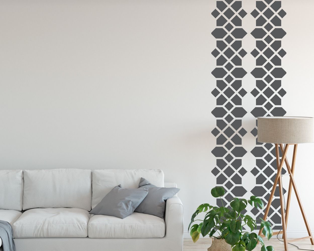 Best Laser Cut Pentagon Pattern Design Wall Stickers