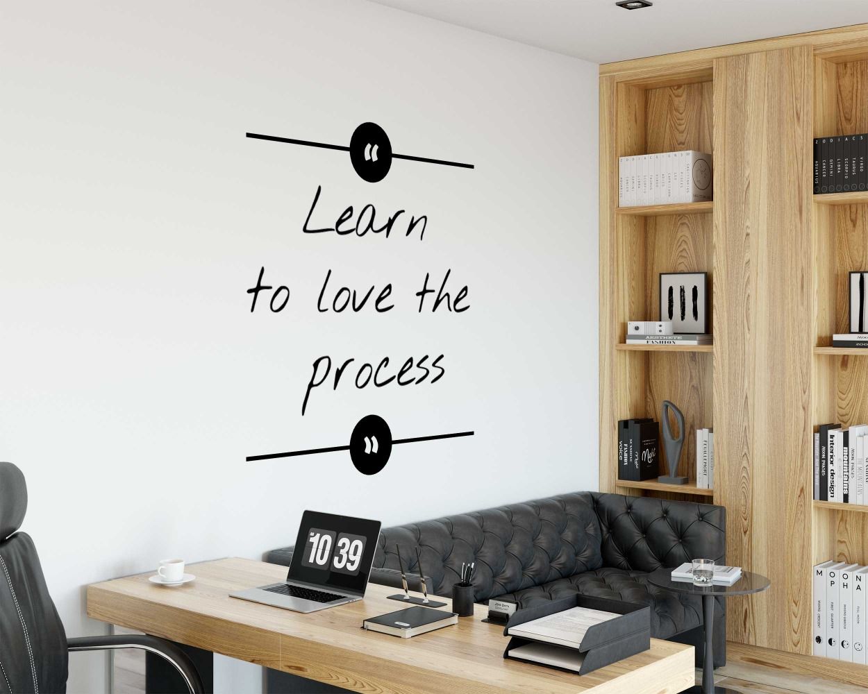 Learn To Love The Process Motivational Quotes Vinyl Wall Stickers