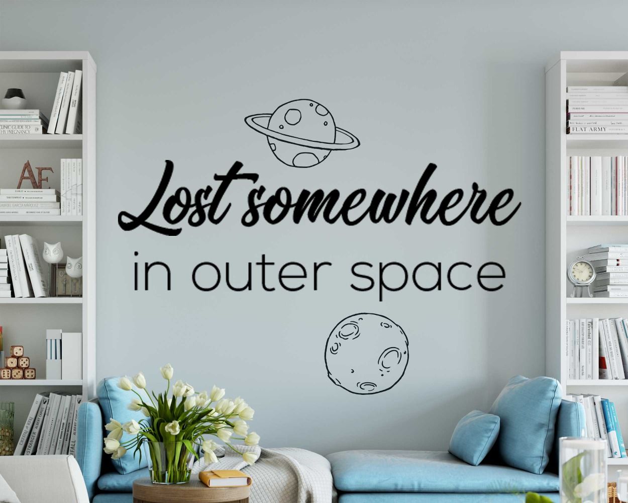 Lost Somewhere In Outer Space Wall Decals For Room Decor