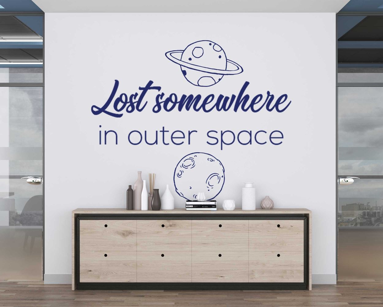 Lost Somewhere In Outer Space Wall Stickers