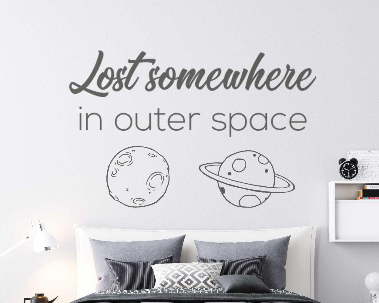 Lost Somewhere In Outer Space Wall Decals