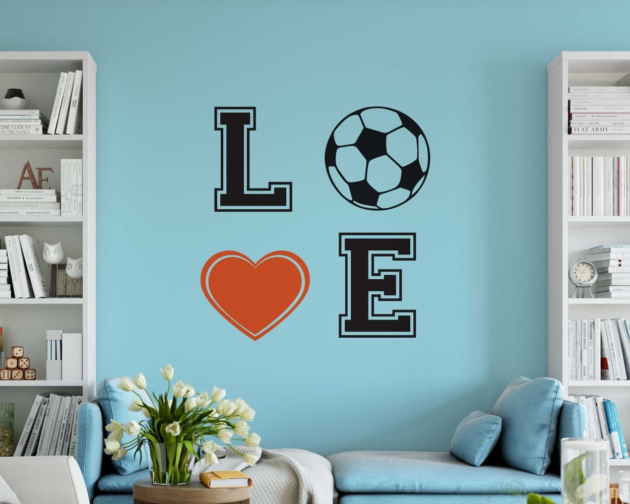 Sports love person room wall decor